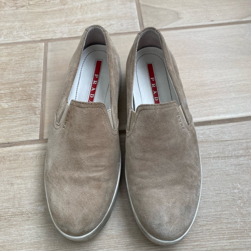 Prada slip on sneaker